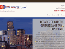 Tablet Screenshot of firepowerlaw.com